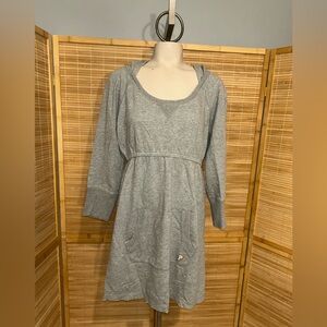 PINK Victoria’s Secret Gray Hoodie Dress Women’s large Y2K vintage sweatshirt